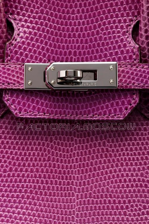 Hermes Birkin 25 Violine Lizard PHW