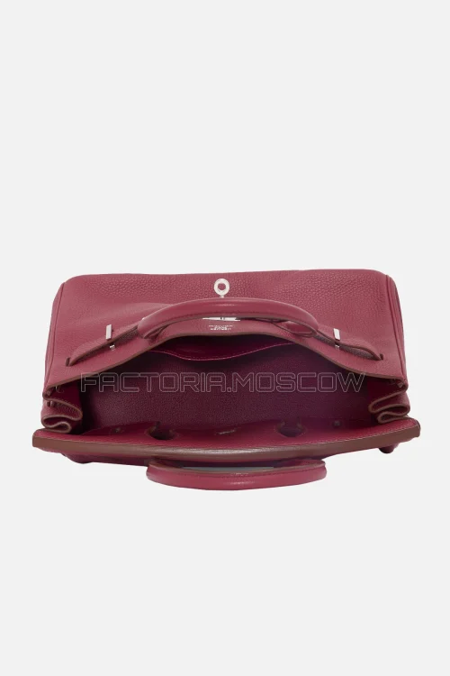 Hermes Birkin 30 Rouge Garance Clemence PHW