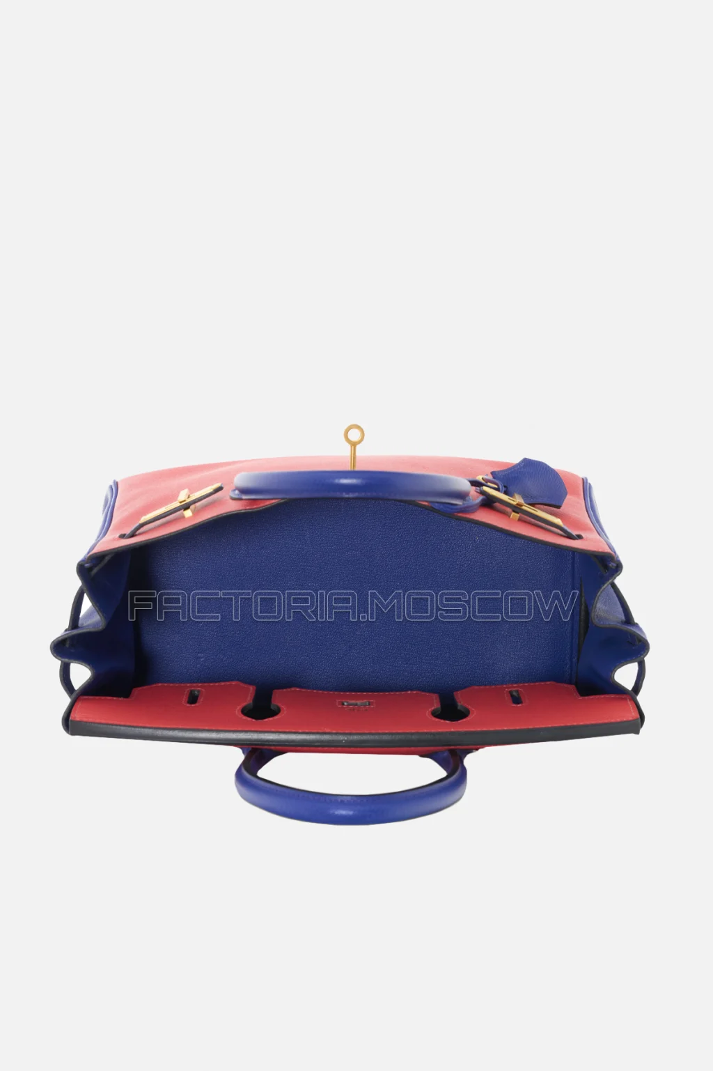 Hermes Birkin 30 Rose Azalee/Bleu Électrique Epsom GHW