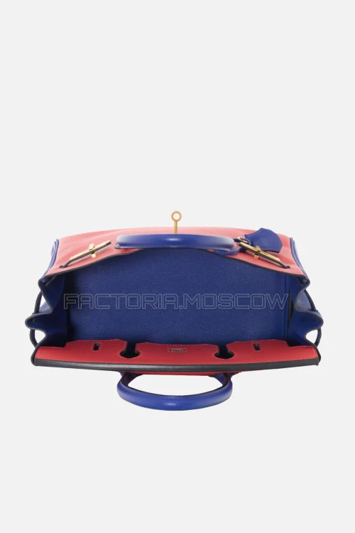 Hermes Birkin 30 Rose Azalee/Bleu Électrique Epsom GHW