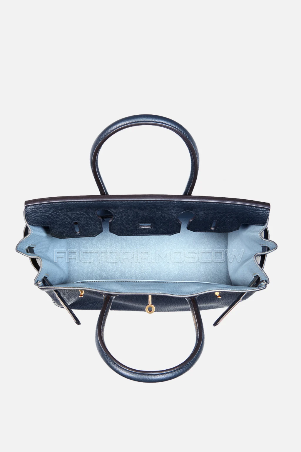 Hermes Birkin 30 Bleu Ocean/Bleu Lin Clemence GHW