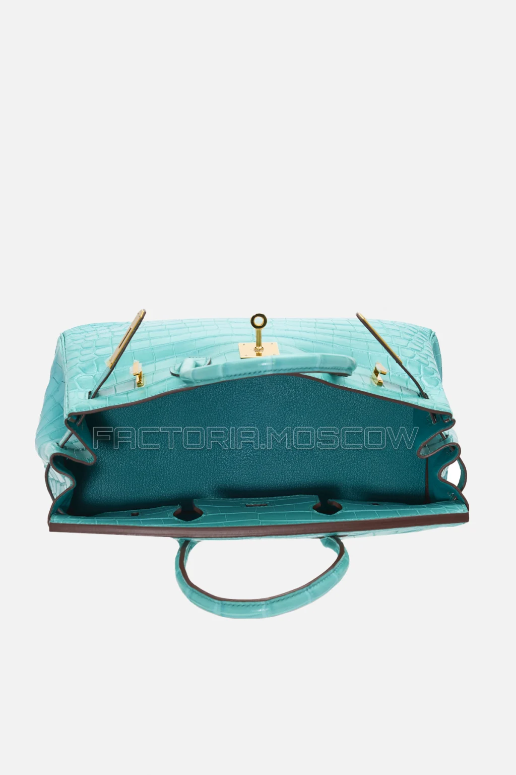 Hermes Birkin 30 Matte Bleu Paon Niloticus Crocodile GHW