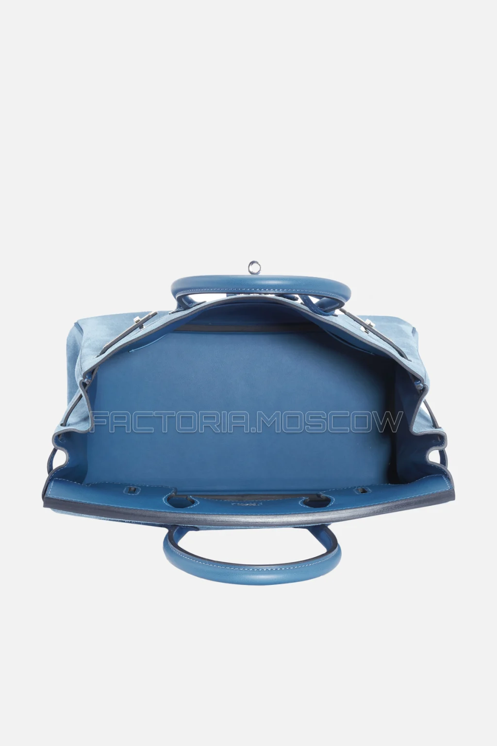 Hermes Birkin 30 Bleu Thalassa Swift/Veau Doblis Grizzly PHW