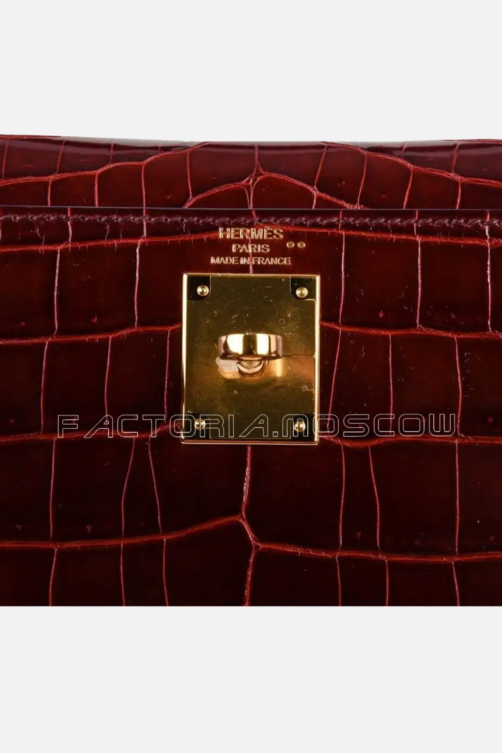 Hermes Kelly 28 Bag Sellier Bourgogne Red Navy Contour Crocodile GHW