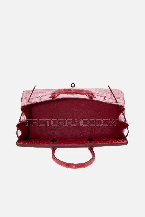 Hermes Birkin 30 Shiny Bougainvillier Niloticus PHW