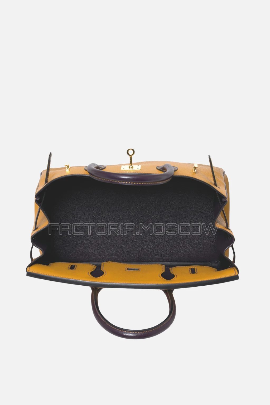Hermes Birkin 30 Jaune D’Or/Raisin Chevre GHW