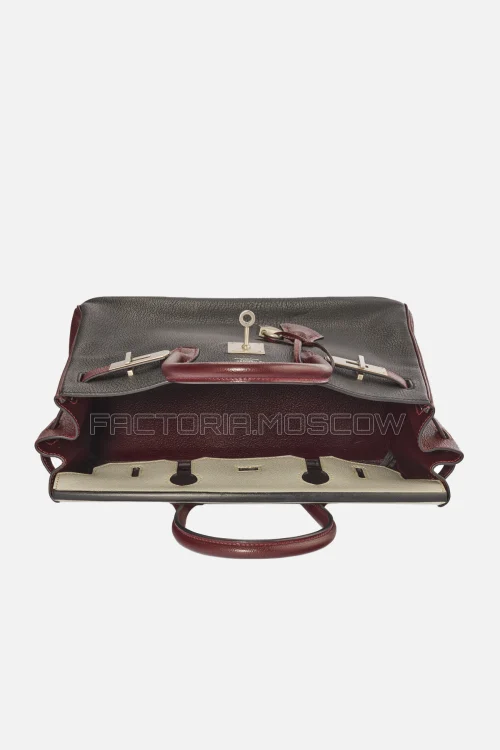 Hermes Birkin 30 Black, Gris Perle, Rouge H Chevre Brushed Palladium