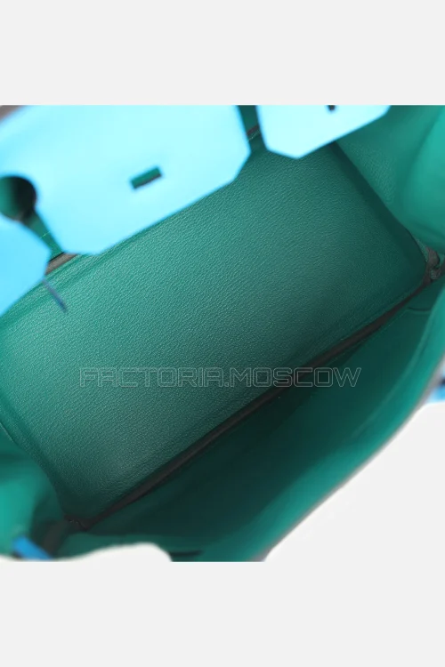 Hermes Birkin 30 Bleu Zanzibar/Malachite Togo PHW