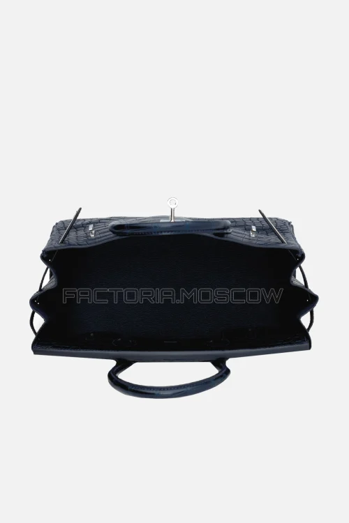 Hermes Birkin 30 Matte Bleu Marine Alligator PHW
