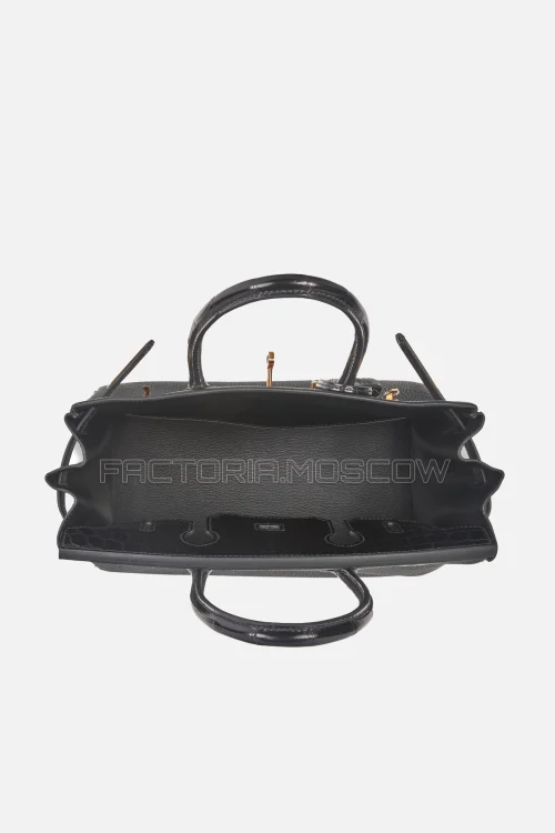 Hermes Birkin Touch 30 Shiny Black Niloticus Crococdile/Togo RGHW