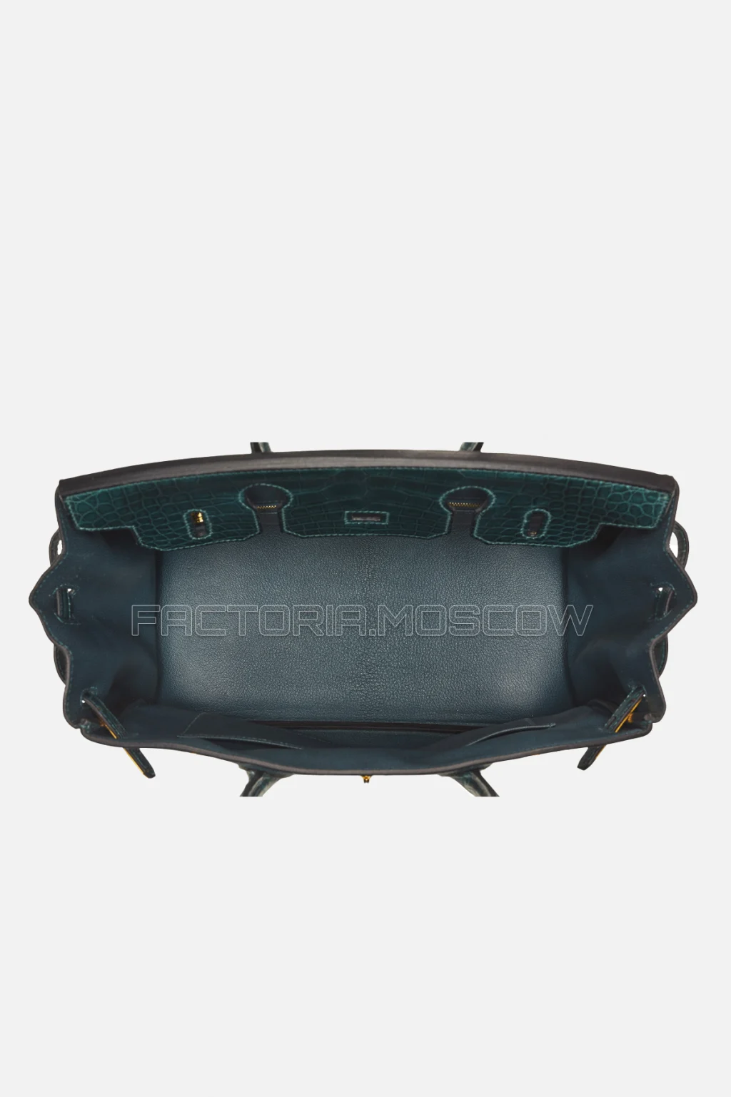 Hermes Birkin Touch 30 Matte Vert Cypres Alligator/Togo GHW
