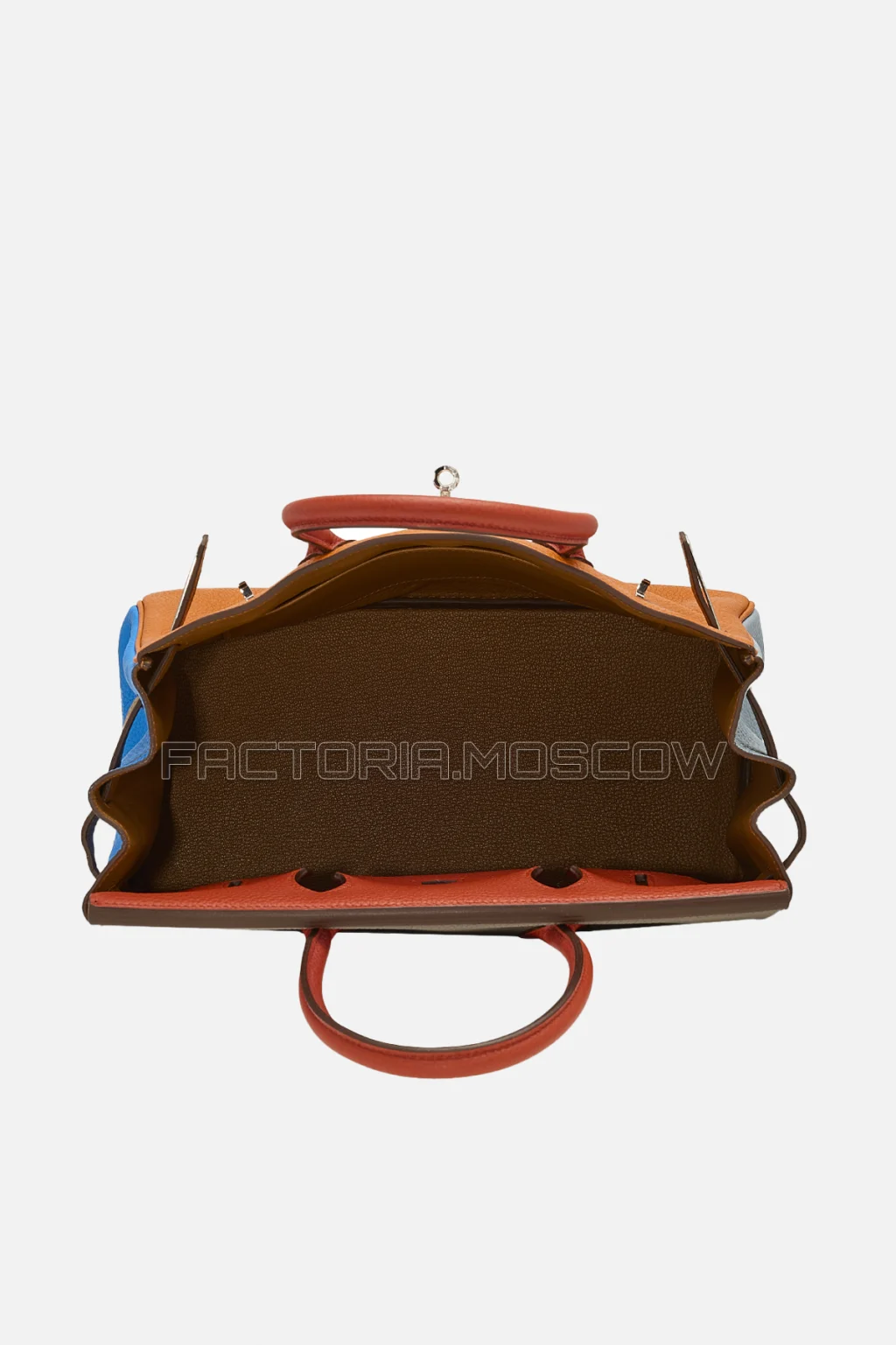 Hermes Birkin Arlequin 30 Orange, Sanguine, Bleu Lin, Bleu Hydra, Étain, Gold Clemence PHW