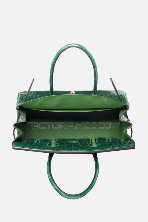 Hermes Birkin 30 Vert Émeraude/Cactus Niloticus Crocodile GHW