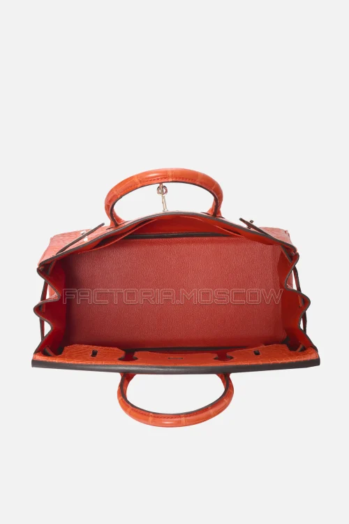Hermes Birkin 30 Matte Orange Poppy Alligator PHW