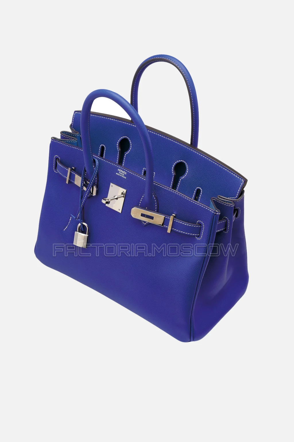 Hermes Birkin 30 Bleu Électrique/Bleu Thalassa Epsom PHW