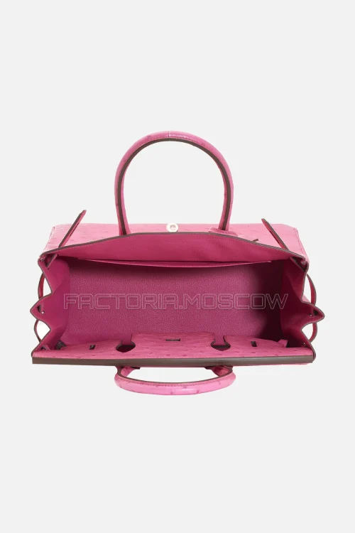 Hermes Birkin 30 Rose Pourpre Ostrich PHW