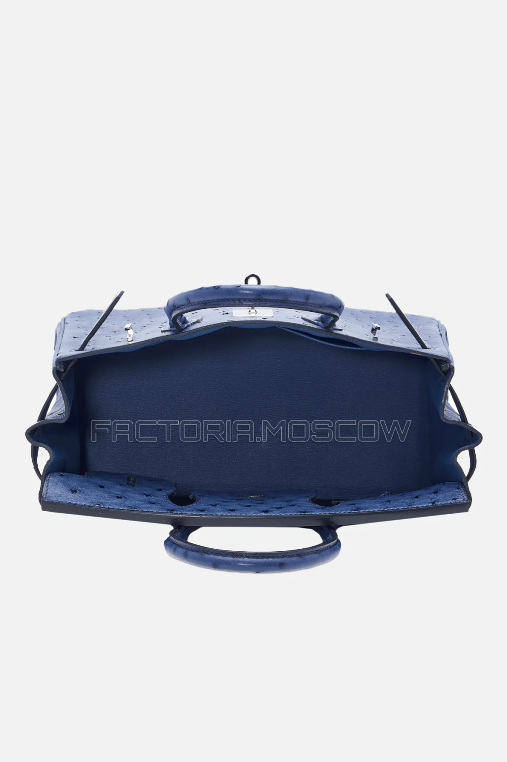 Hermes Birkin 30 Bleu Roi Ostrich PHW