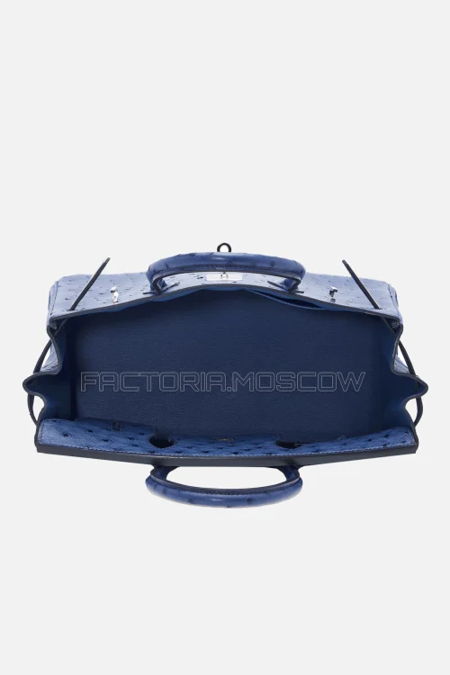 Hermes Birkin 30 Bleu Roi Ostrich PHW