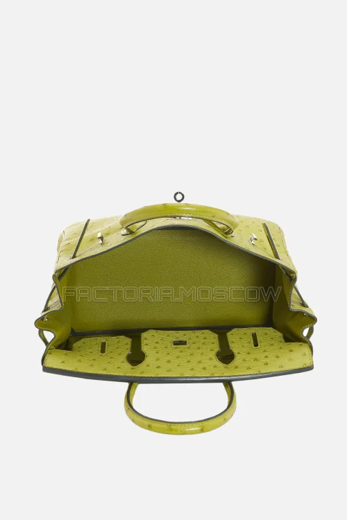 Hermes Birkin 30 Vert Anis Ostrich PHW