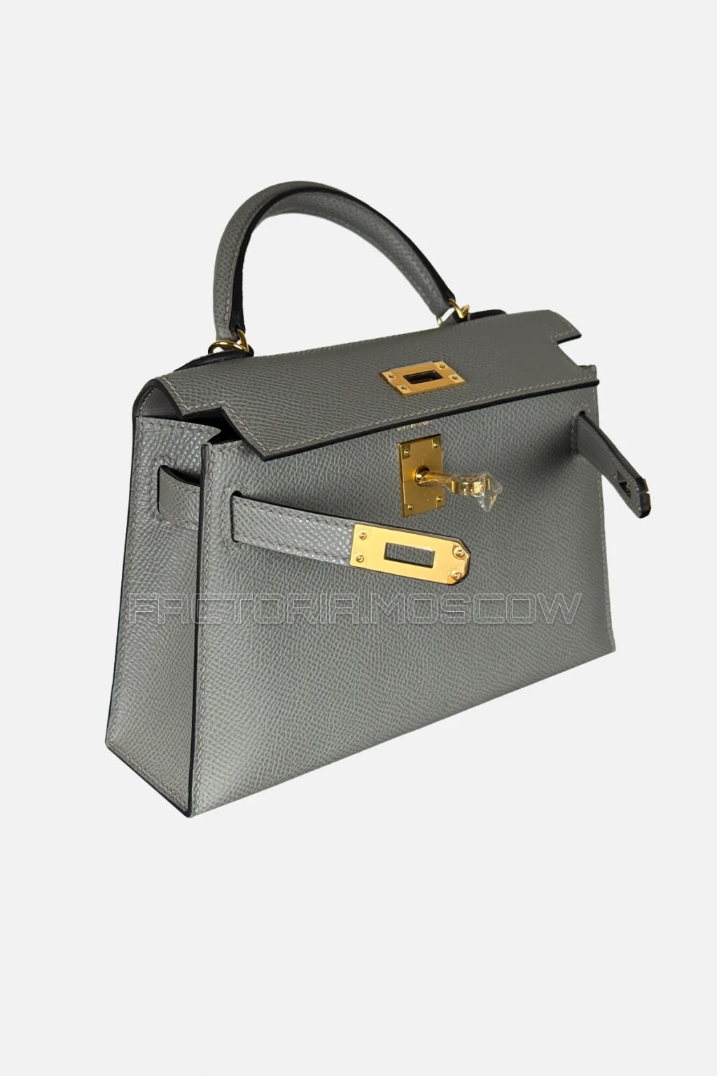 Hermes Kelly Mini 20 Epsom Colour Gris Meyer GHW