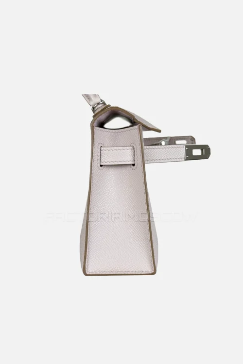 Hermes Kelly Mini 20 Colour Mauve Pale Epsom PHW