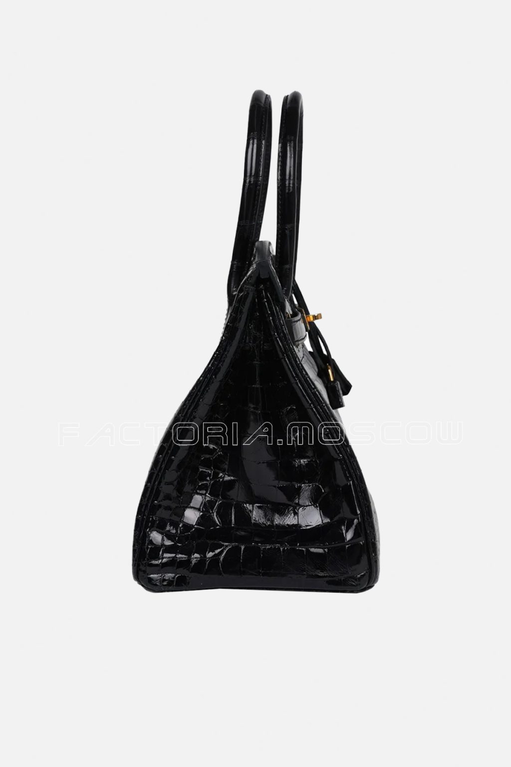 Hermès Birkin 30 Black Shiny Porosus Crocodile GHW
