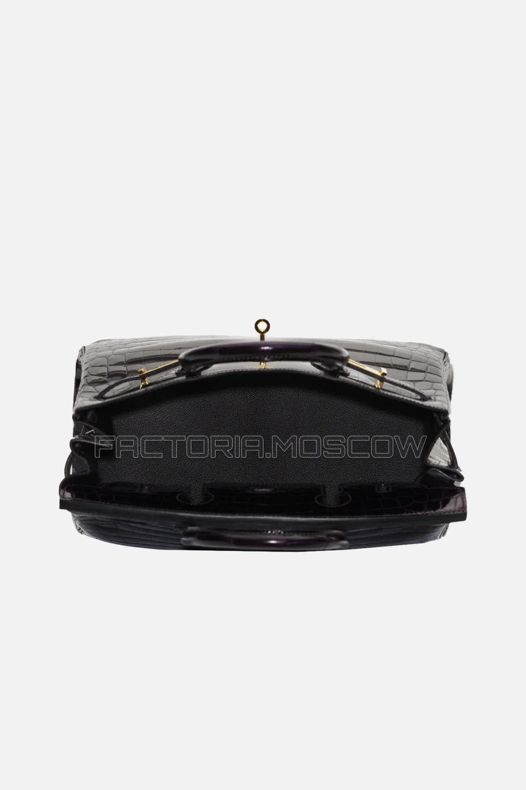 Hermes Birkin 30 Prunoir Shiny Niloticus Crocodile GHW