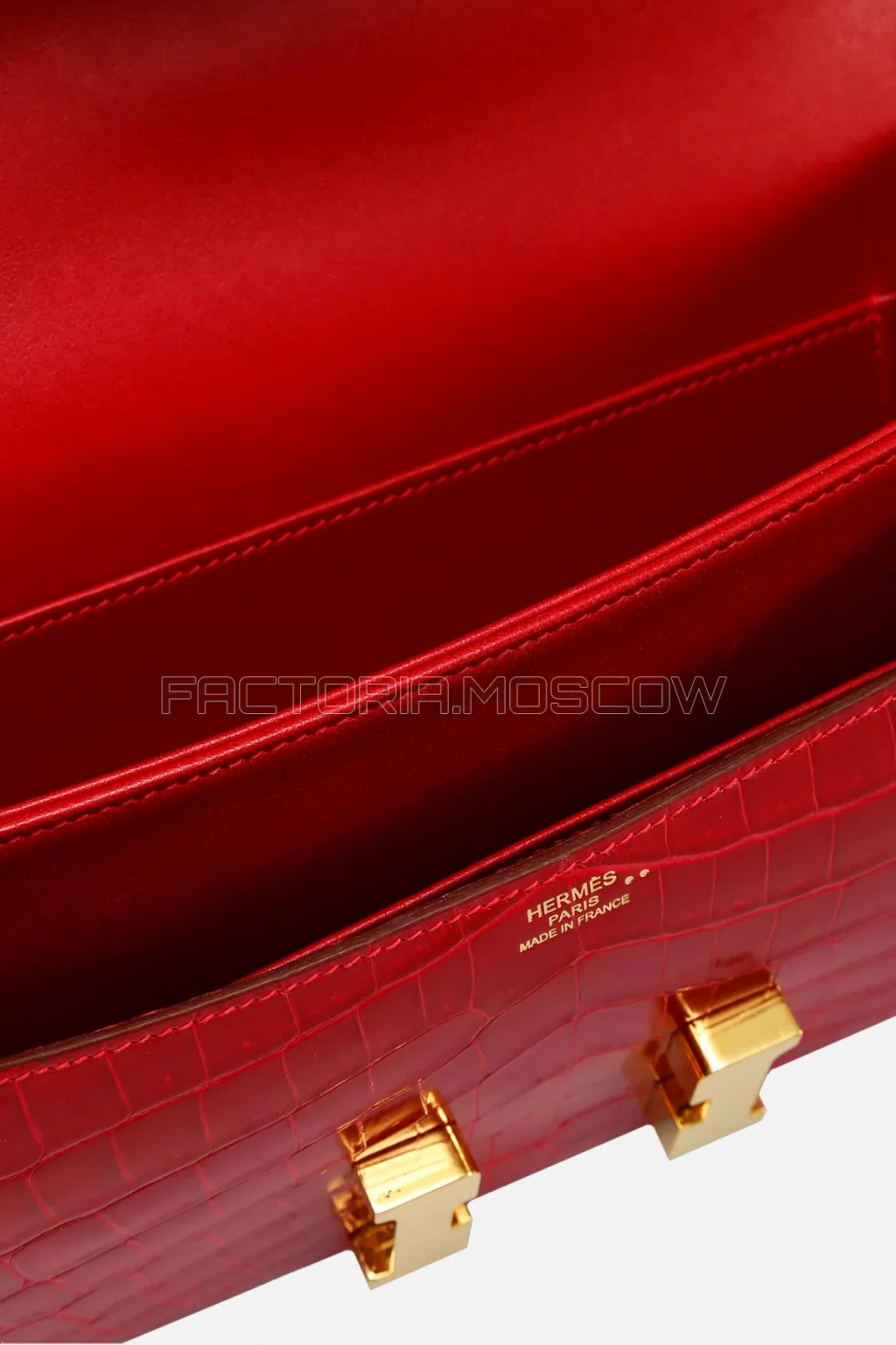 Hermes Constance Elan Braise Alligator Lisse GHW
