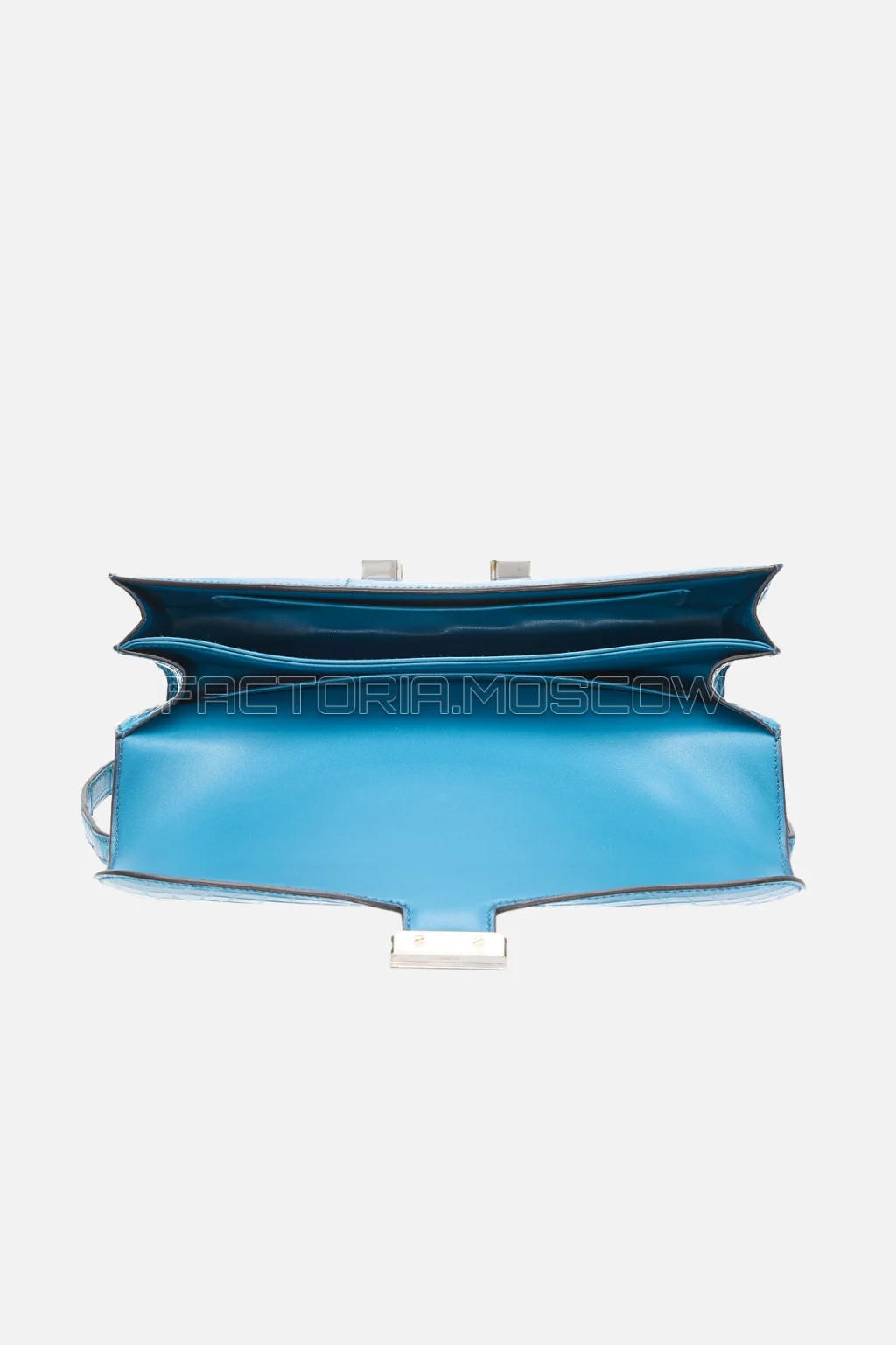 Hermes Constance Elan Shiny Bleu Izmir Niloticus Crocodile PHW