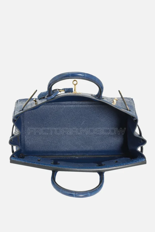 Hermes Birkin 30 Matte Bleu De Malte Alligator GHW