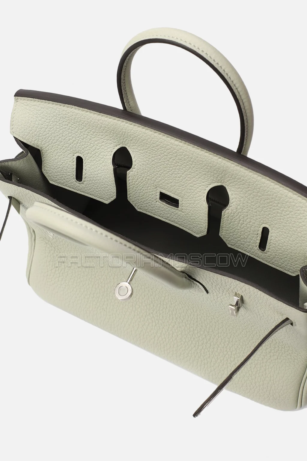 Hermes Birkin 25 Togo Gris Neve PHW