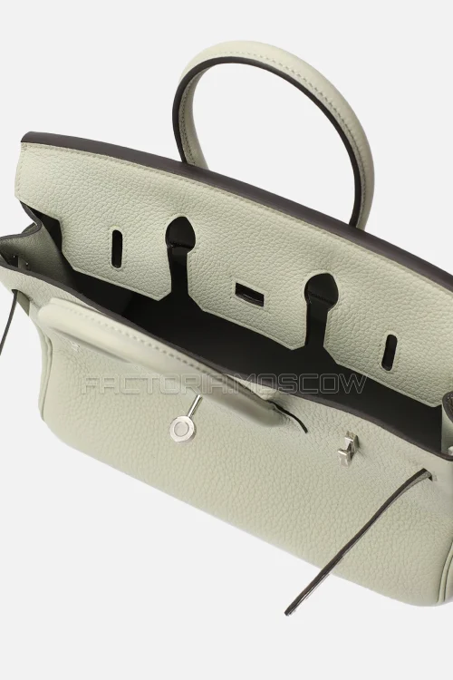 Hermes Birkin 25 Togo Gris Neve PHW