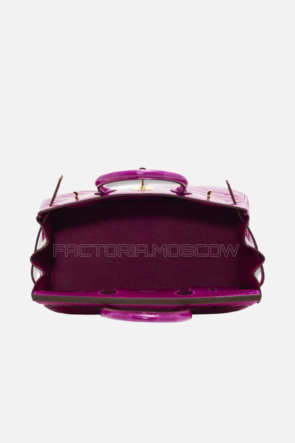 Hermes Birkin 30 Shiny Rose Scheherazade Porosus Crocodile GHW