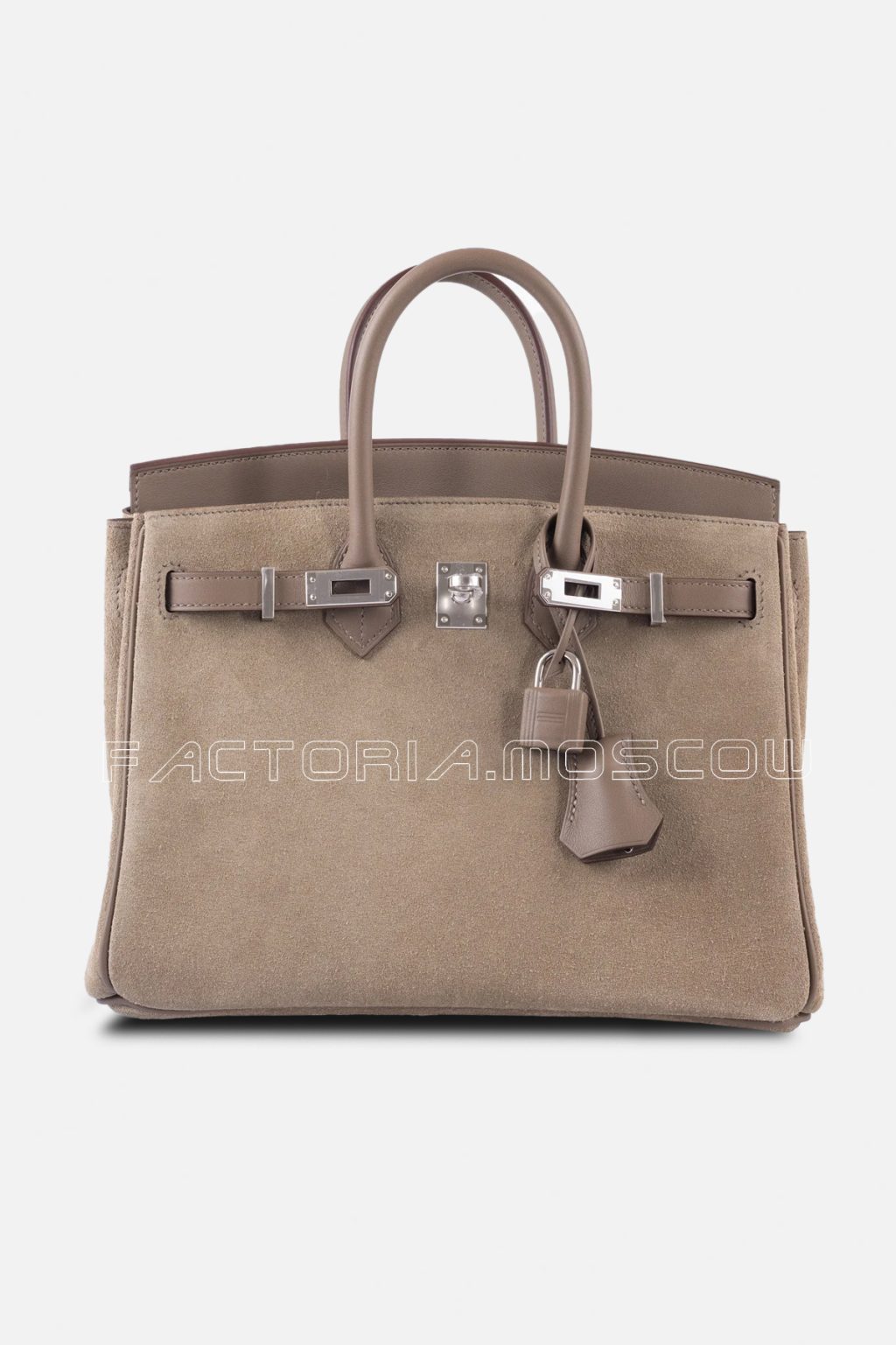 Hermes Birkin 25 Grizzly/Swift Etoupe PHW