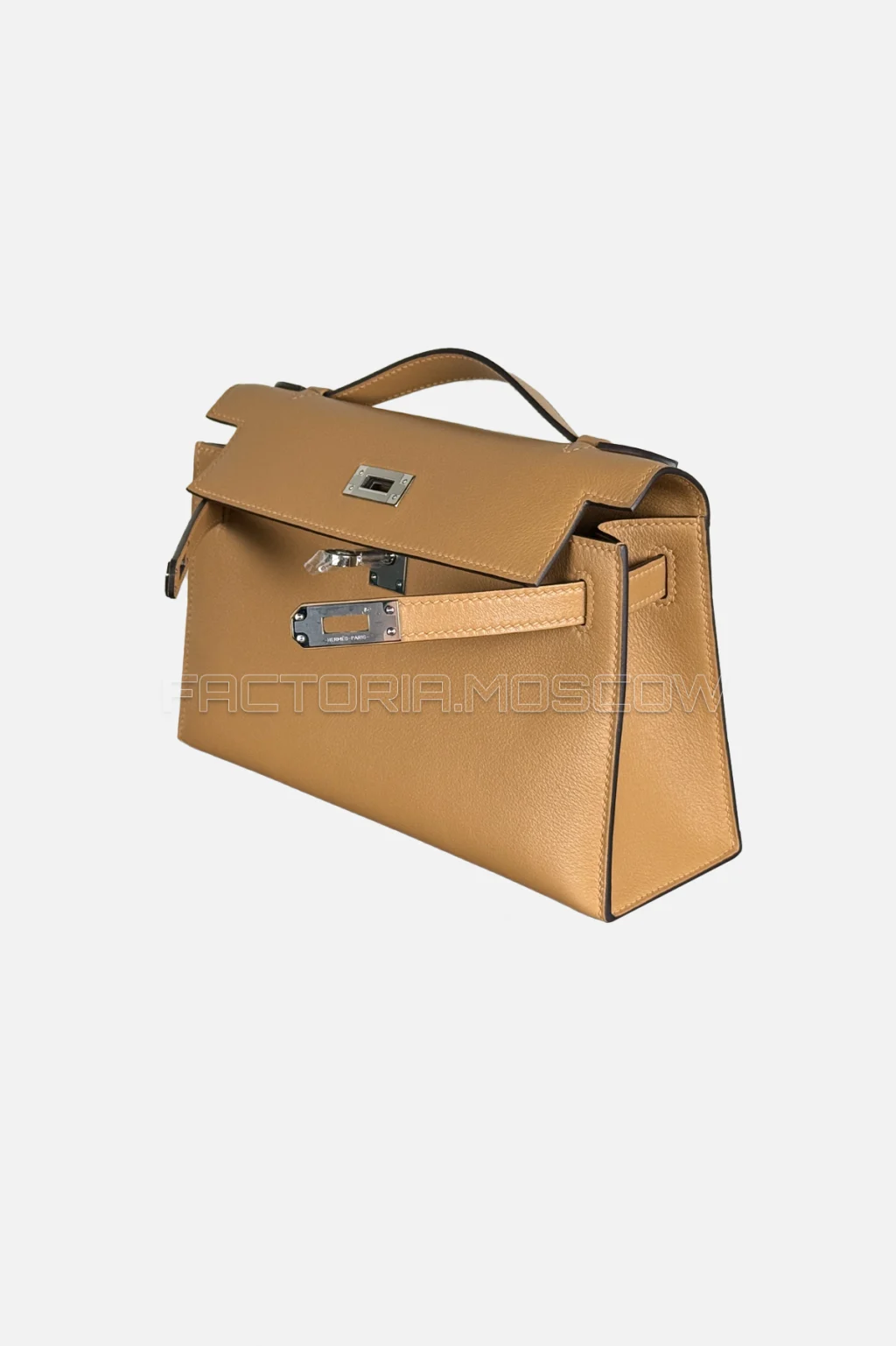 Hermes Kelly Pochette Swift Colour Chai Hardware PHW