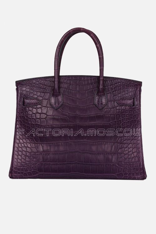 Hermes Birkin 30 Matte Amethyste Alligator PHW