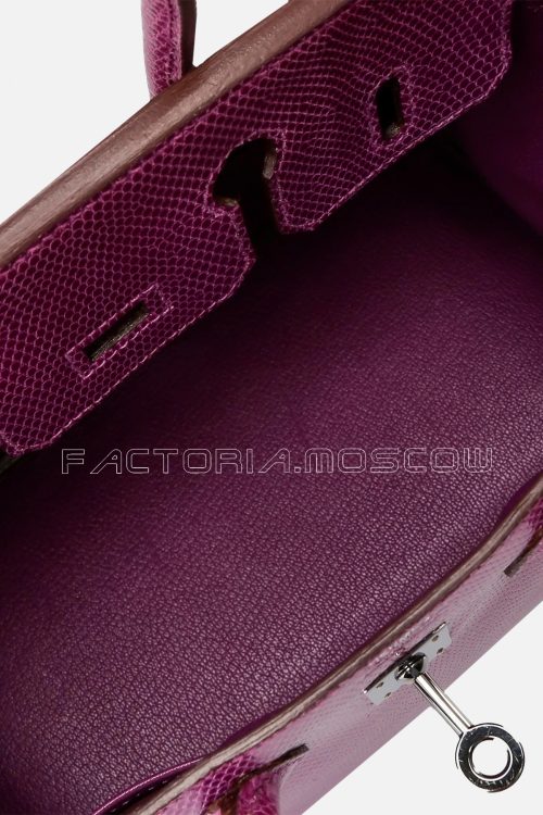 Hermes Birkin 25 Violine Lizard PHW