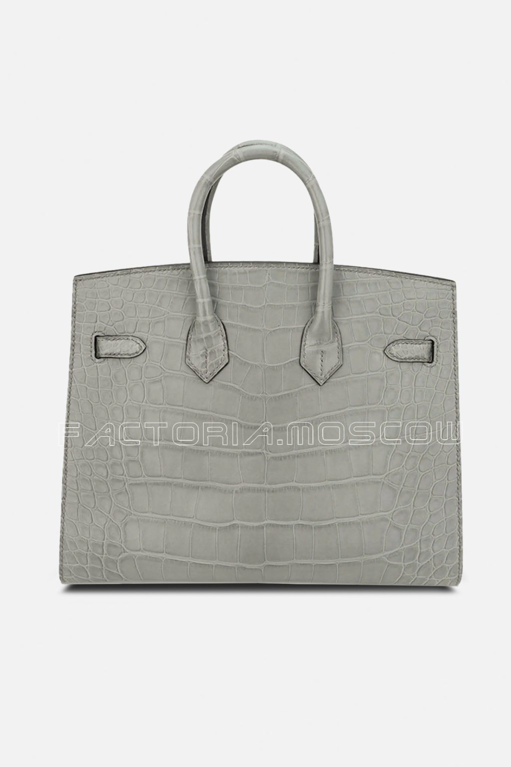 Hermes Birkin Sellier 25 Alligator Matte Gris Ciment GHW