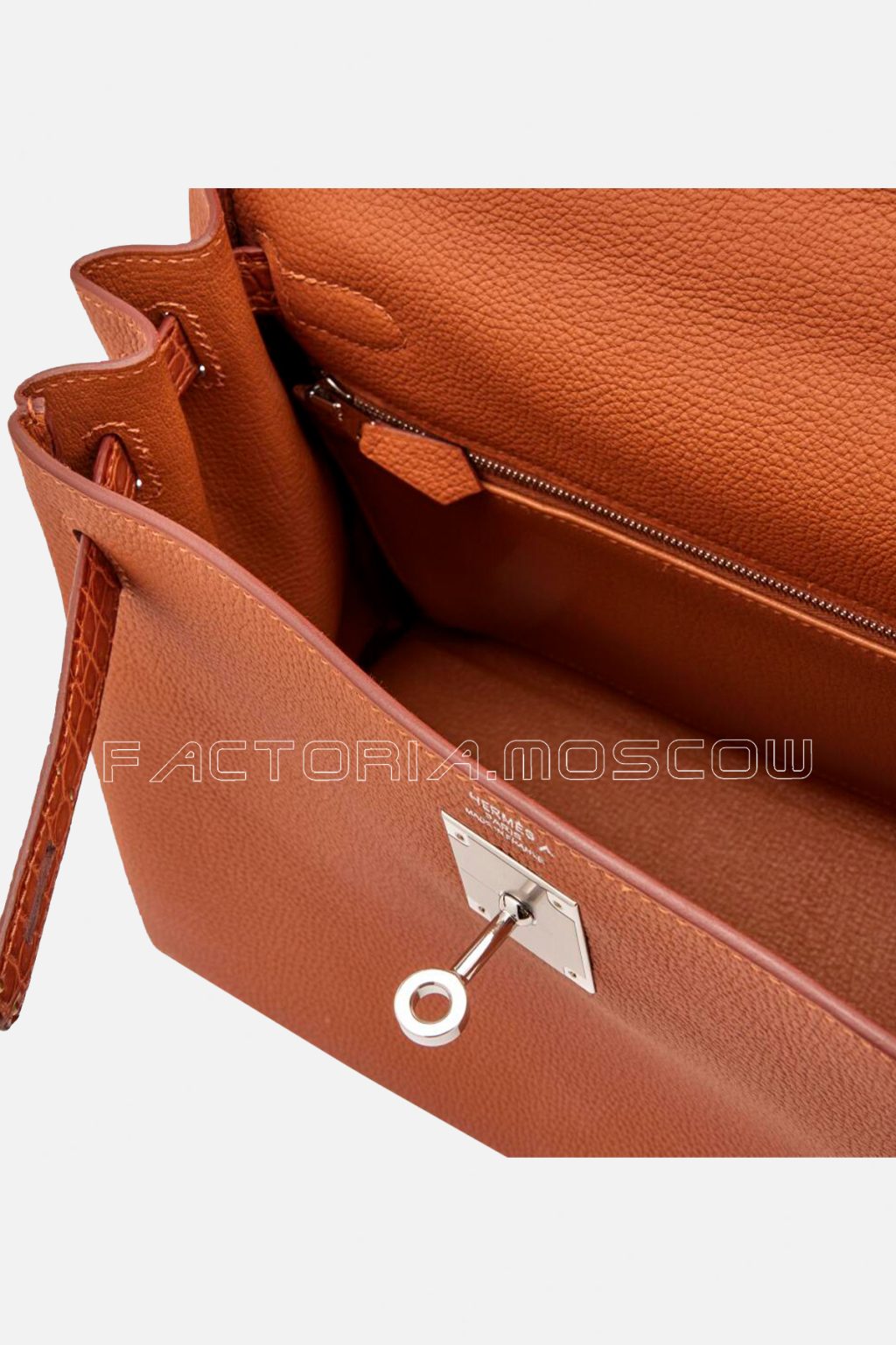 Hermès Kelly Retourne 28 Touch Gold Togo And Niloticus Crocodile PHW