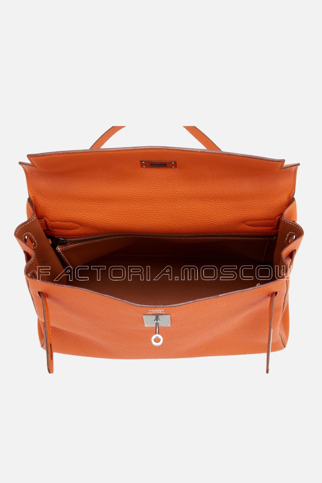 Hermès Kelly Retourne 32 Togo Colour Orange H And Gold Ruthenium Hardware