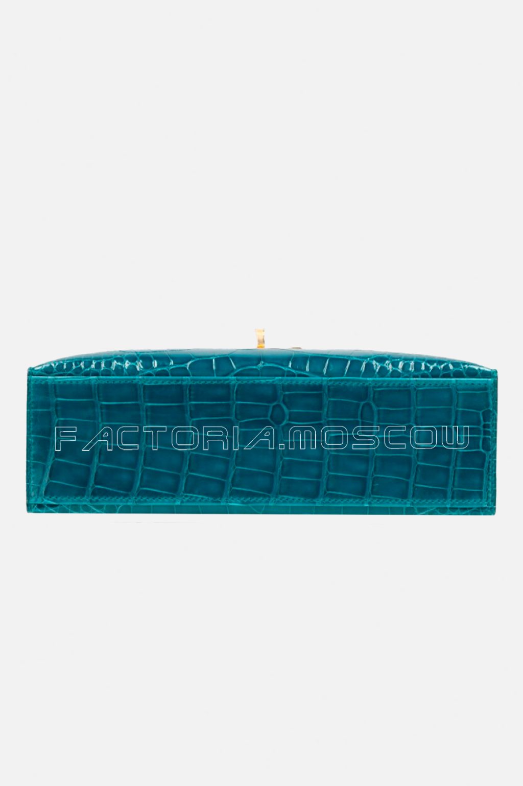 Hermès Kelly Pochette Shiny Alligator Vert Bosphore GHW