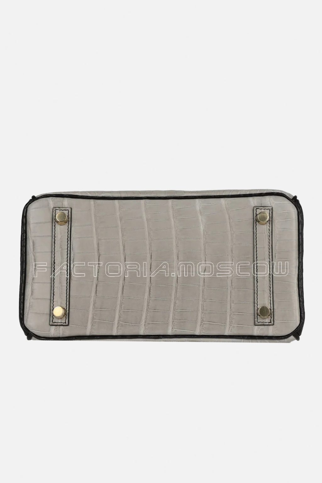 Hermes Birkin 25 Matte Alligator Black/Gris Perle GHW