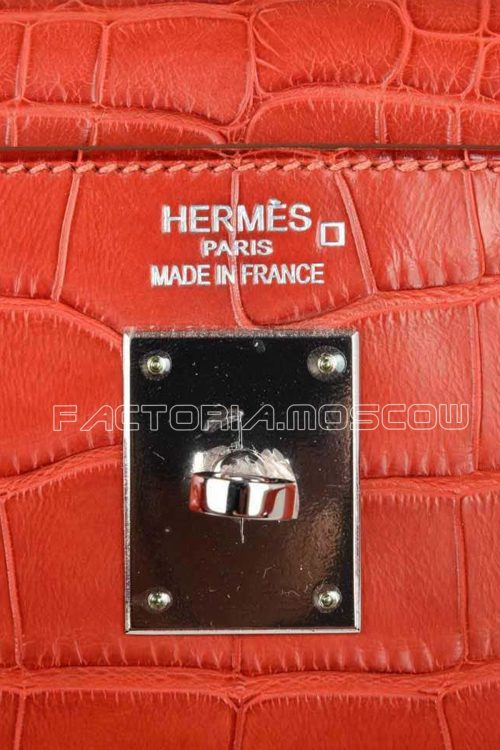 Hermes Kelly Retourne 35 Alligator matte Sanguine PHW