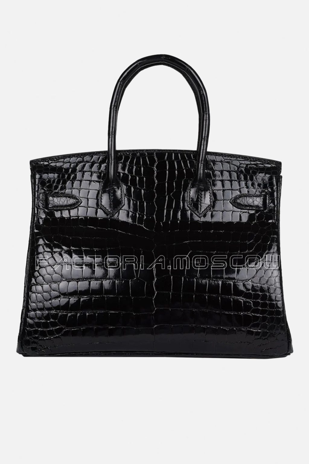 Hermès Birkin 30 Black Shiny Porosus Crocodile GHW