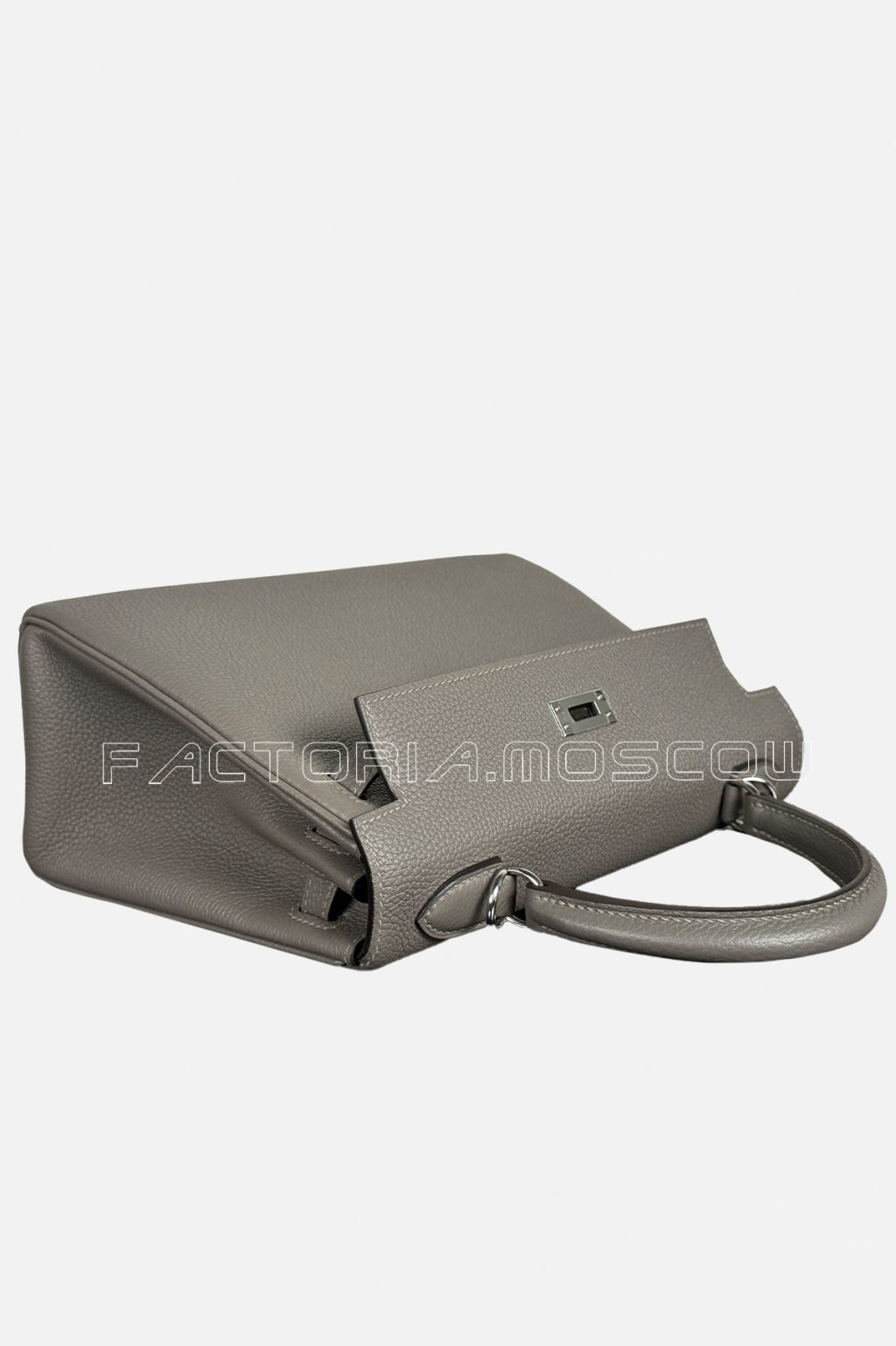 Hermes Kelly Retourne 25 Togo Colour Gris Etain PHW