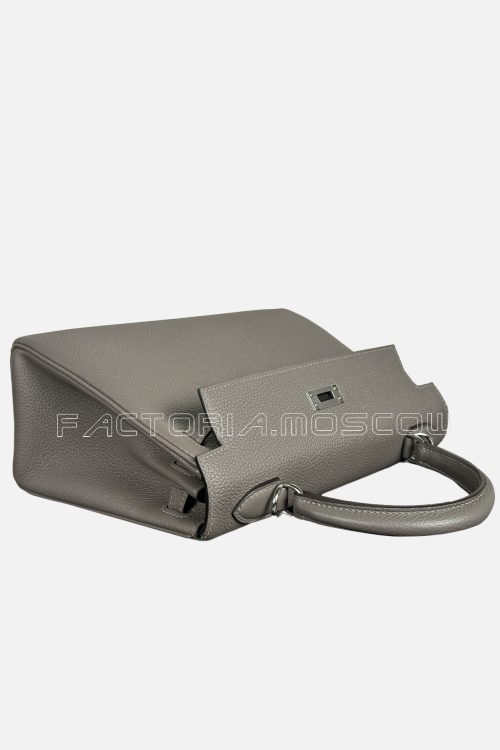 Hermes Kelly Retourne 25 Togo Colour Gris Etain PHW