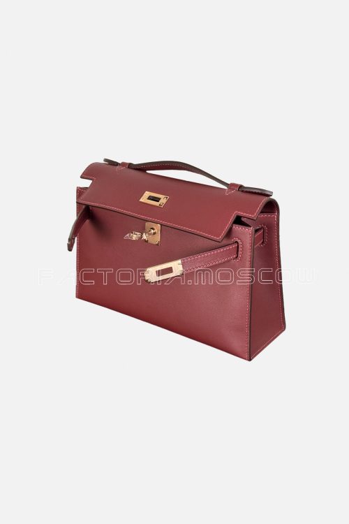 Hermes Kelly Pochette Swift Rouge H RGHW