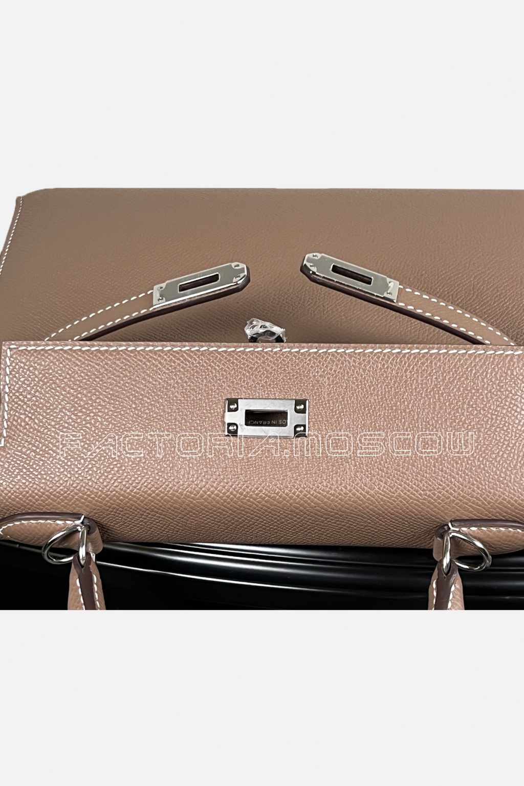 Hermes Kelly Sellier 25 Epsom Colour Etoupe PHW