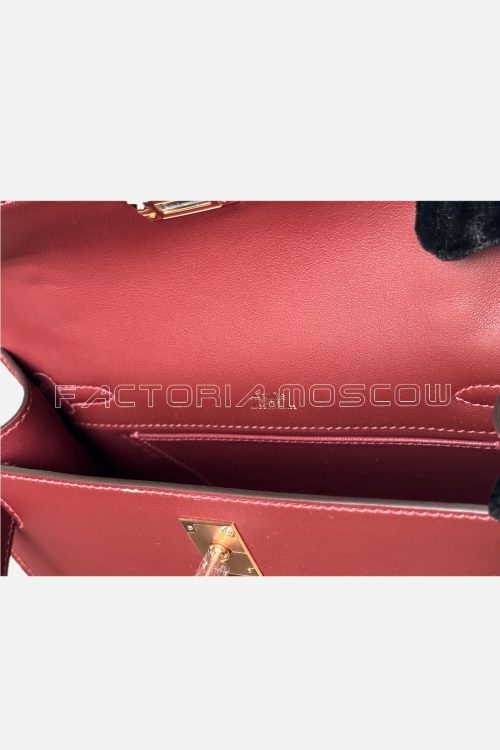 Hermes Kelly Pochette Swift Rouge H RGHW