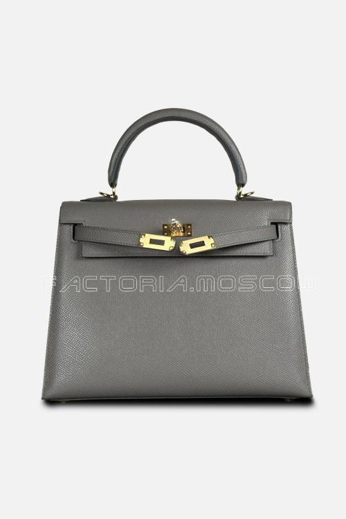 Hermes Kelly Sellier 25 Epsom Colour Gris Meyer GHW